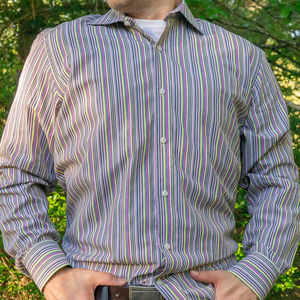 TAILORBYRD Button Down Shirt (green/purple)